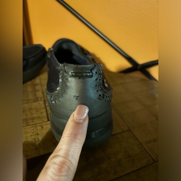 Bzees Abby Almond Toe Navy NAABYY Slip On Loafer Womens 8.5M Fabric Manmade - Picture 8 of 9